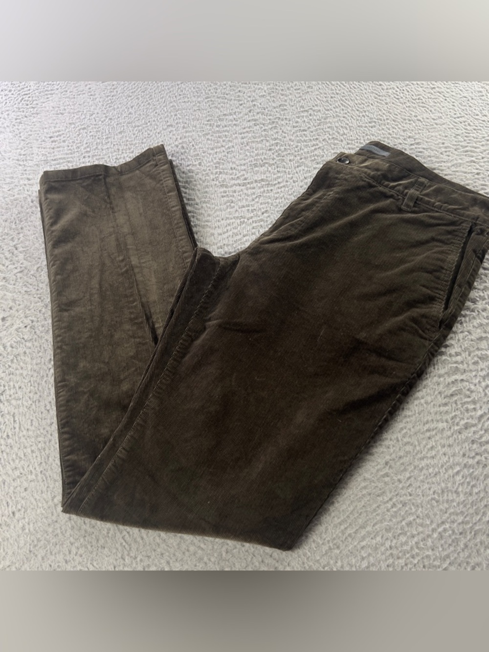 John Varvatos Corduroy Pants Mens 33 R Brown 31'' Straight Leg Preppy Casual